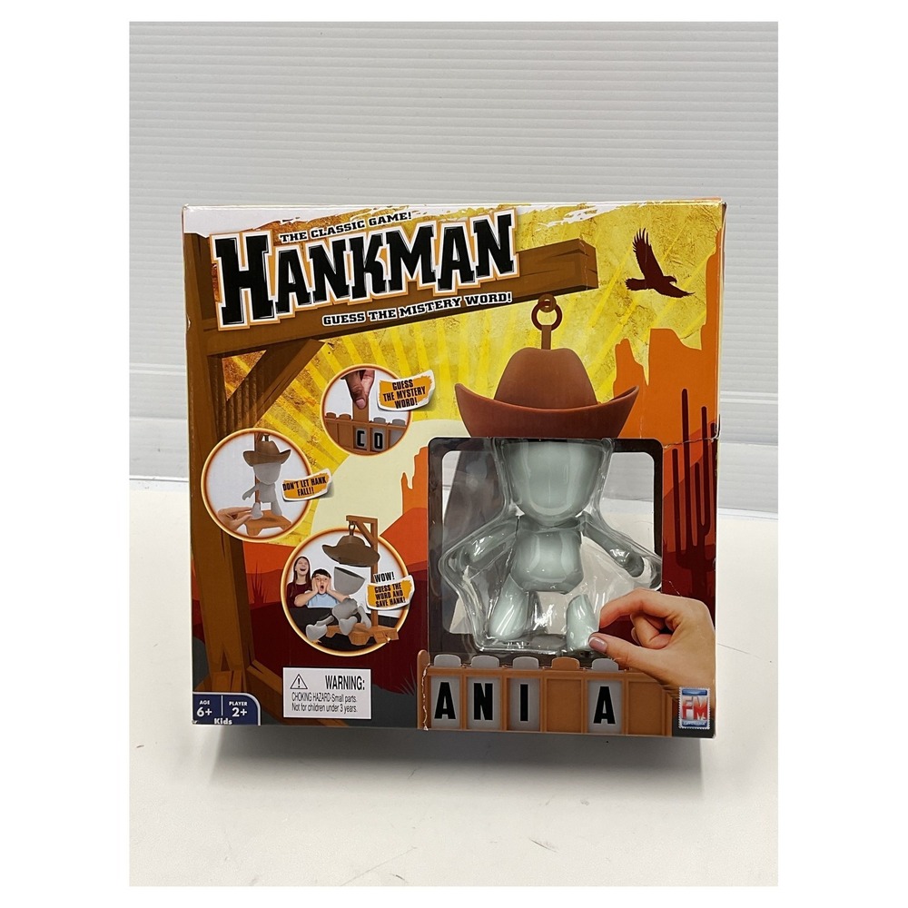 Fotorama Hankman Mystery Word Board Game New Sealed Cowboy Magnetic Pieces